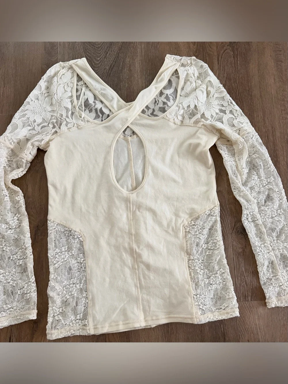 Free People Sweet Thang Cross Back Top size medium